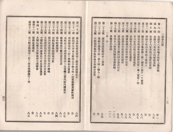 新しく着き N21050662○新潟県布令全書 明治28年3月第183○新潟県尋常中学校*規則○市役所町村役場執務時間○新潟県農事試験場長岡 本、雑誌 