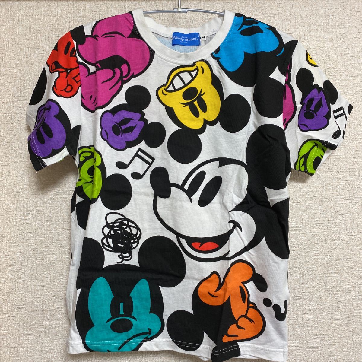 Paypayフリマ ディズニーランド ディズニーシーディズニー ミッキー 総柄tシャツ