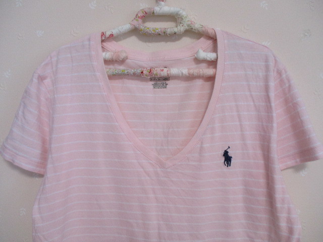* Ralph Lauren * pretty thin short sleeves T-shirt *160cm* pink 10530