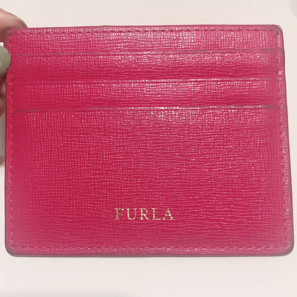 FURLA フルラ カードケース パスケース ピンク_画像3