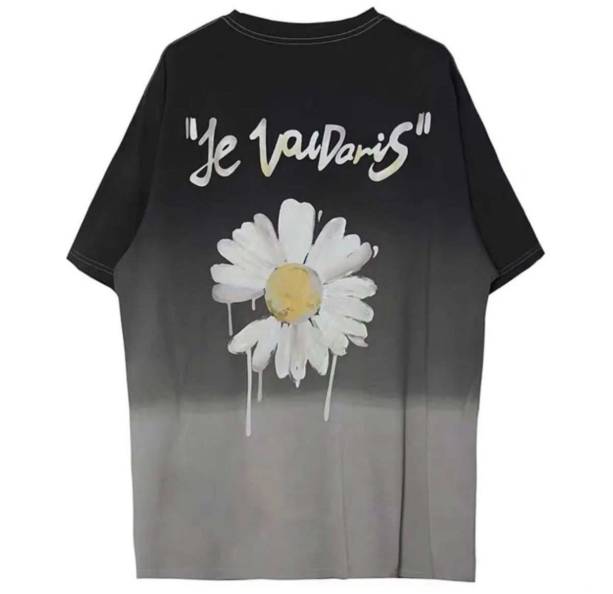 Paypayフリマ 新品 デイジー柄 半袖 Tシャツ 花柄 メンズ レディース オーバーサイズ