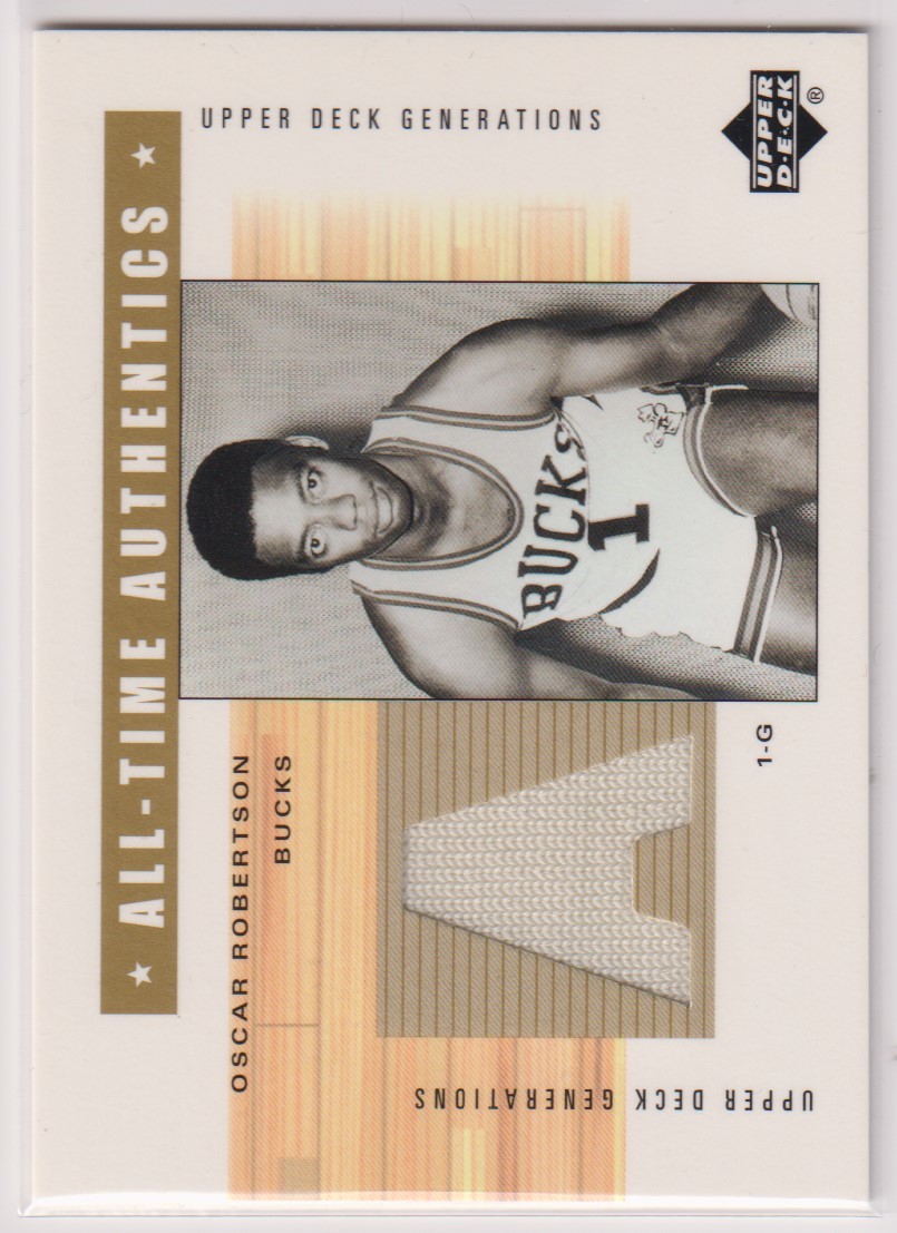 NBA OSCAR ROBERTSON 2002-03 UD GENERATIONS ALL TIME AUTHENTICS Game-Used Jersey BASKETBALL オスカー・ロバートソン ジャージカード