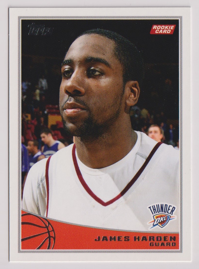 NBA JAMES HARDEN 2009-10 Topps ROOKIE CARD No. 319 BASKETBALL OKLAHOMA CITY THUNDER ジェームズ・ハーデン ルーキーカード トップス