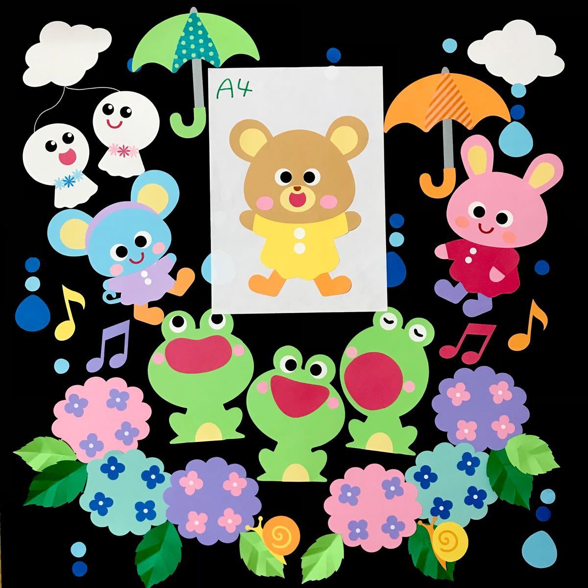 Paypayフリマ 壁面飾り 梅雨がやってきた Paypayフリマ 壁面飾り 梅雨がやってきた