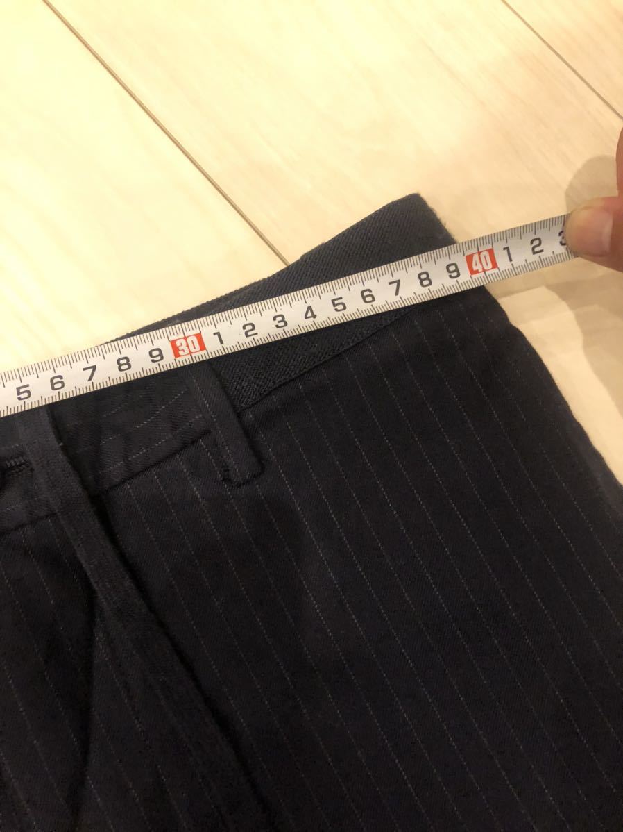  б/у товар GU GU мужской полоса стрейч брюки M размер 