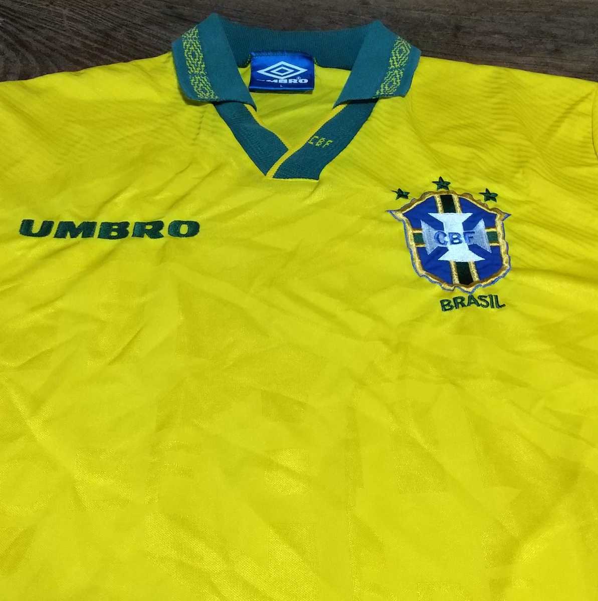 Paypayフリマ 値下交渉 1994年 W杯優勝 ブラジル代表 刺繍エンブレム Umbro 検 94 ワールドカップ ロマーリオ ロナウド World Cup Romario Ronaldo