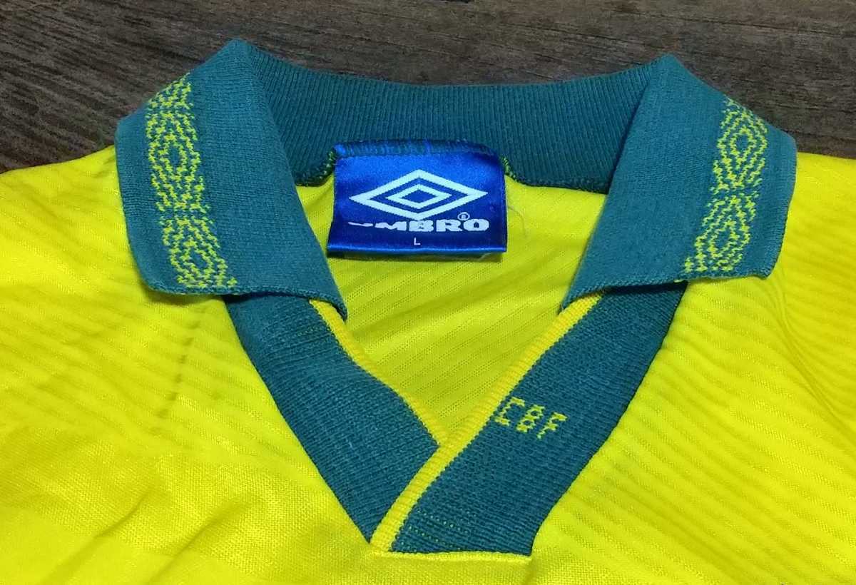 値下交渉 1994年 WC優勝 ブラジル代表 UMBRO MADE IN ENGLAND 検 値下交渉 1994年 WC優勝 ブラジル代表 UMBRO MADE IN ENGLAND 検