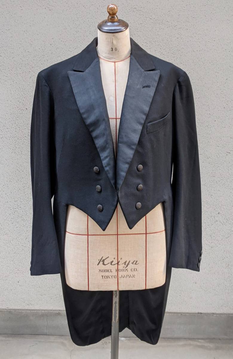  France antique 20*s tailcoat tail coat / Europe Vintage old clothes formal 10*s30*s costume f lock tuxedo ΓMT