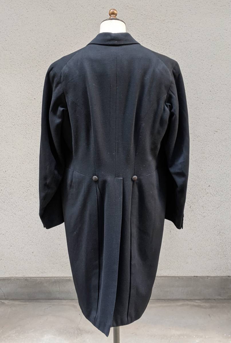  Франция античный 20*s фрак tail пальто / Europe Vintage б/у одежда формальный 10*s30*s костюм f блокировка смокинг ΓMT