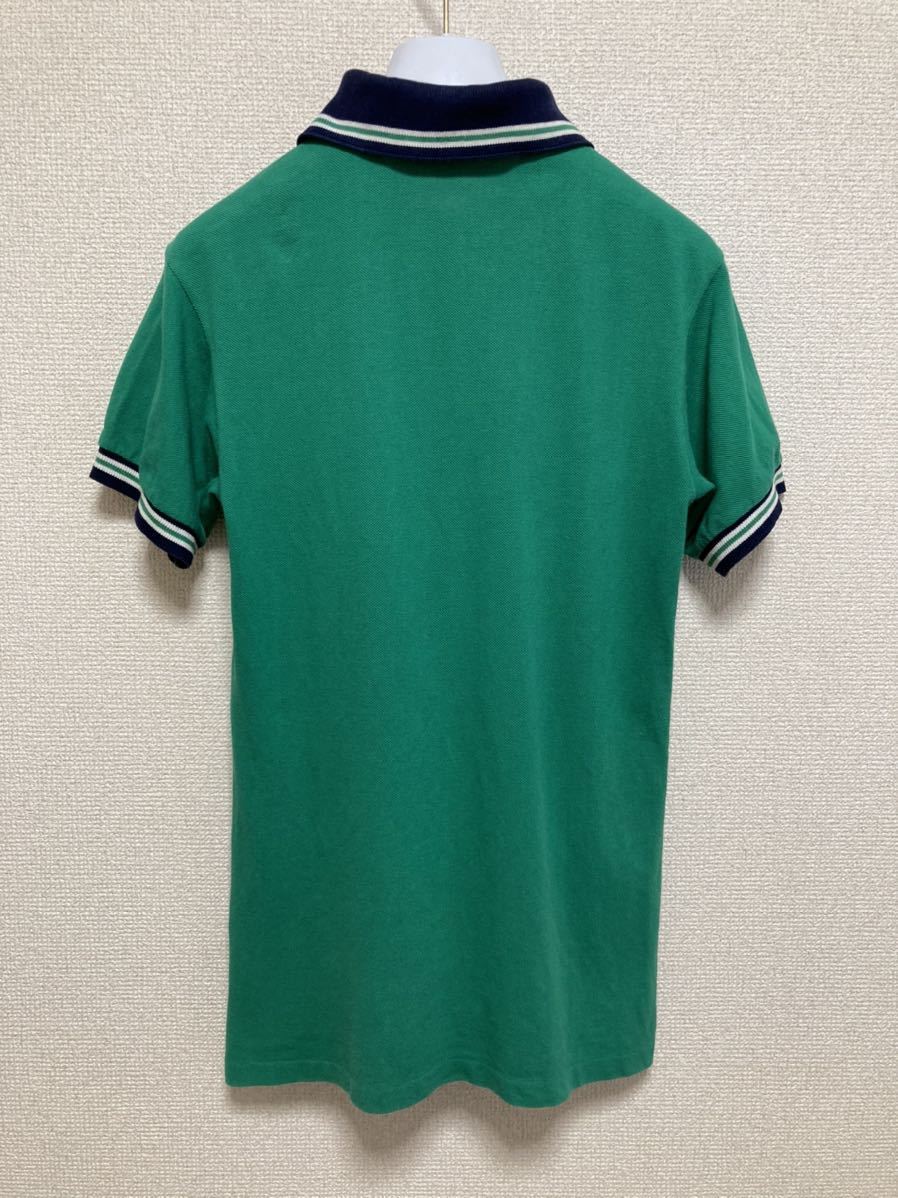 70's ヨーロッパヴィンテージ CHEMISE LACOSTE ラコステポロシャツ 半袖ポロシャツ ラコステ フランス製 2 緑_画像2