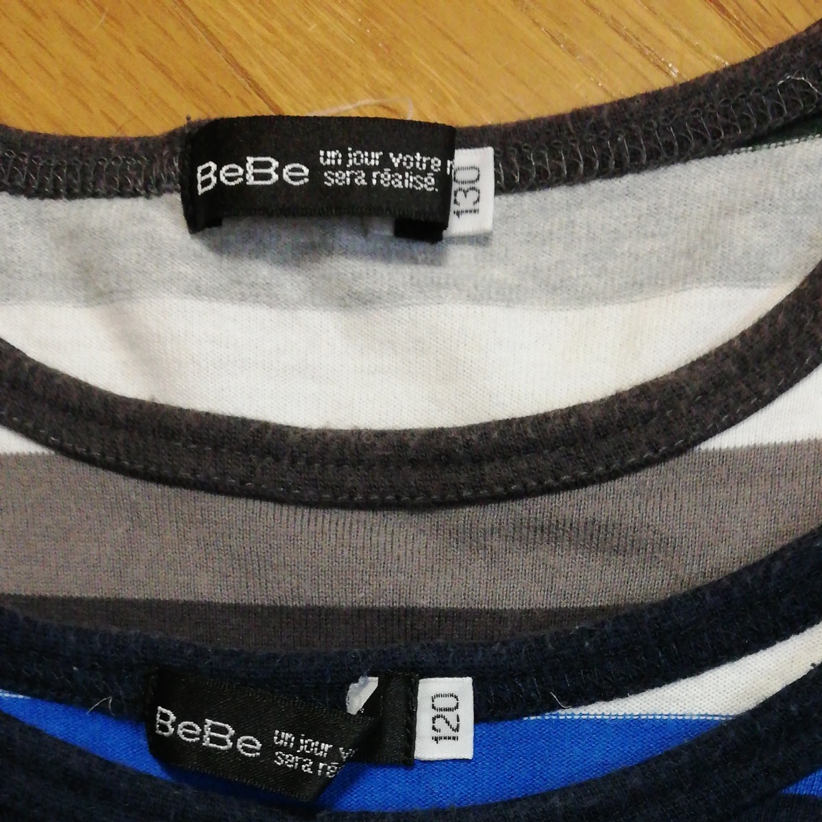 BeBe 長袖Tシャツ ボーダー120&130|PayPayフリマ