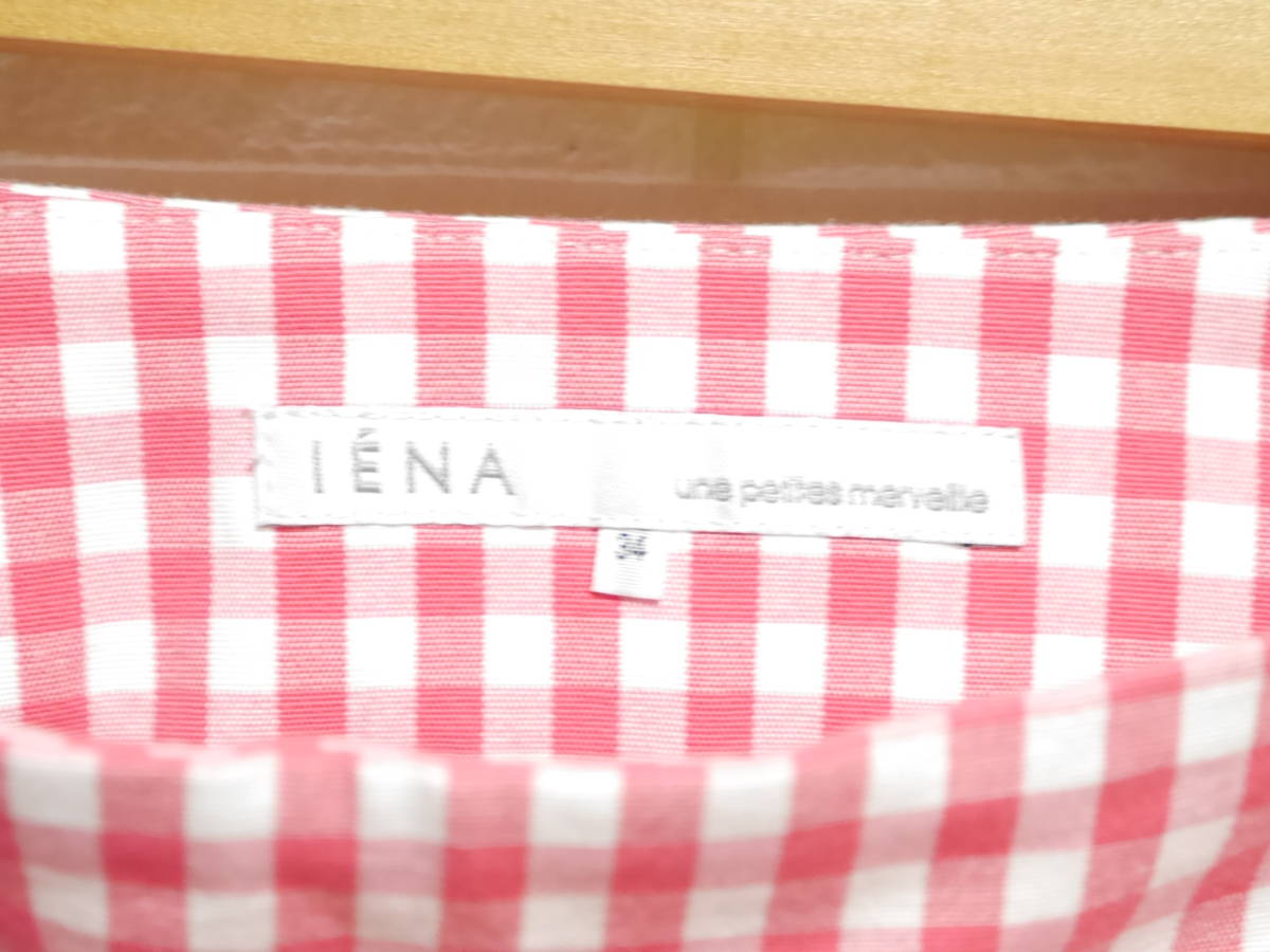 A208 IENA | イエナ ミニスカート 赤/チェック柄 サイズ34(スカート 