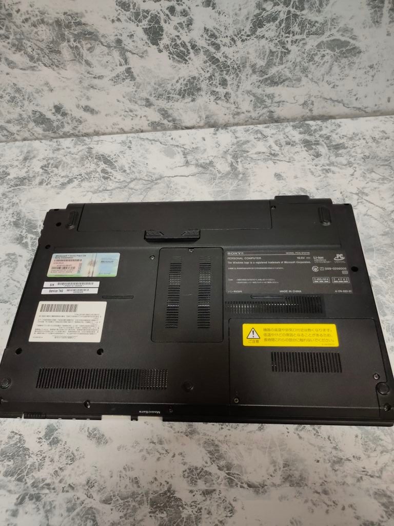SONY　VAIO BIOS起動 Windows10　中古　ジャンク　ノートPC　現状品　パソコン