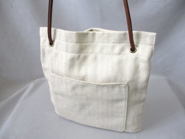 GLOBAL WORK/ glow bar Work * cotton shoulder bag IV diagonal ..H31cm