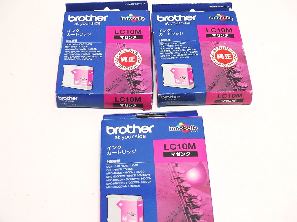  ink cartridge LC10 series supplement type ink cartridge 3 color 16ps.@ original interchangeable mixing Brother brother AH-0499[ used ]