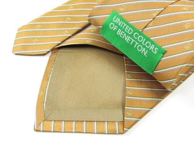 UNITED COLORS OF BENETTON( united * color z*ob* Benetton : Alps Kawamura made ) silk necktie stripe pattern 847567C184R30
