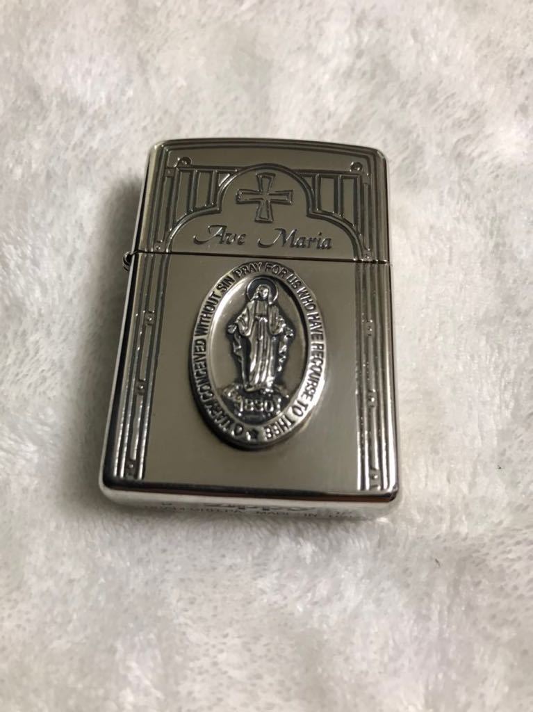 ZIPPO ジッポライター ジッポ　オイルライター　ジッポー　聖母　マリア　カトリック　キリスト　中古品　2012年製　メタル貼り_画像2