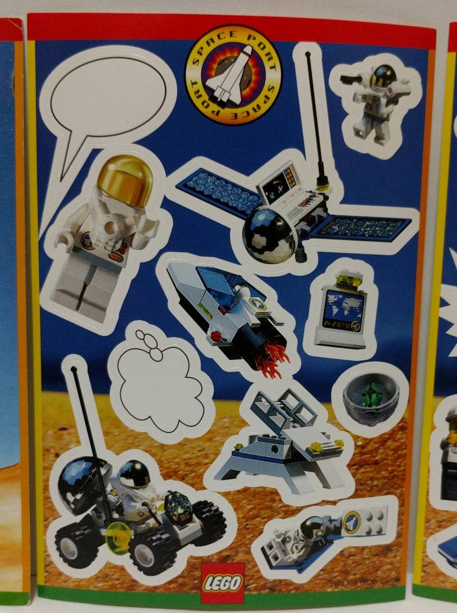  Lego LEGO открытка наклейка 1999 год City series Space space port космос разработка 