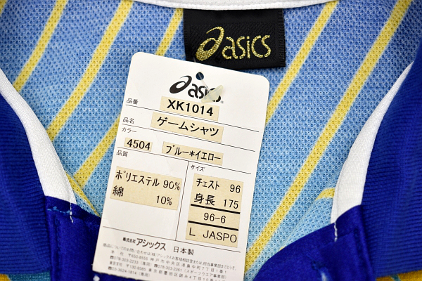 Y-1480* бесплатная доставка * новый товар *asics Asics JTTA XK1014* сделано в Японии настольный теннис короткий рукав игра рубашка T- рубашка L