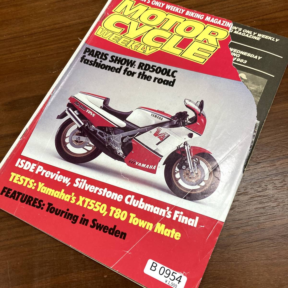 B0954　「MOTOR CYCLE WEEKLY」クラシック　ヴィンテージバイク　英国車 バイク カスタム 古本　雑誌 旧車　当時物　ビンテージ　自動車_画像1