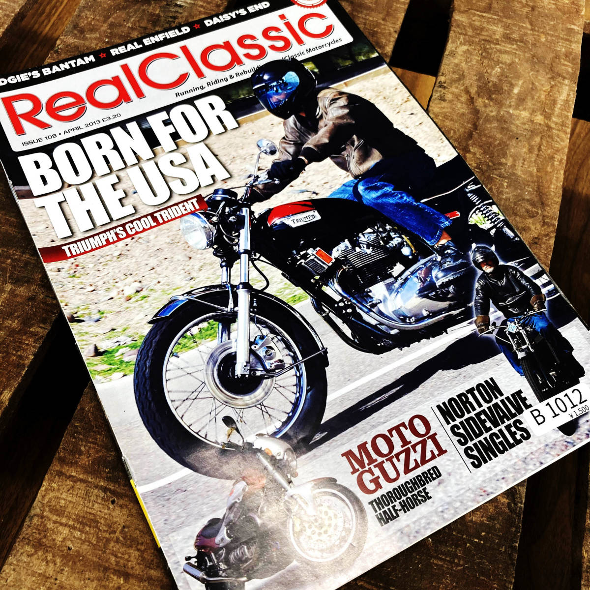 B1012　「「Real Classic」リアルクラシック　ヴィンテージバイク　英国車 バイク カスタム 古本　雑誌 旧車　ビンテージ　自動車_画像1