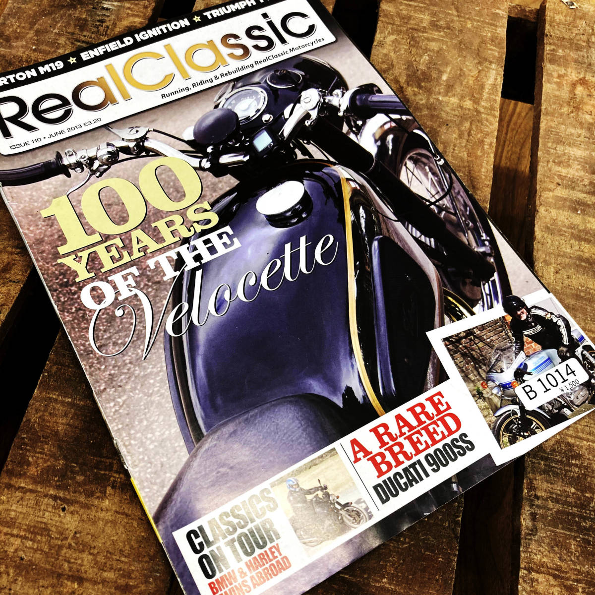 B1014　「「Real Classic」リアルクラシック　ヴィンテージバイク　英国車 バイク カスタム 古本　雑誌 旧車　ビンテージ　自動車_画像1