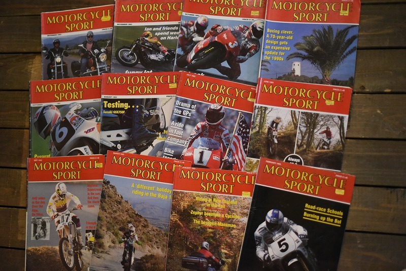 B0860 「MOTORCYCLE SPORT」 モーターサイクルスポート　12冊セット　ヴィンテージ　モーターサイクル誌　古本　雑誌 マガジン