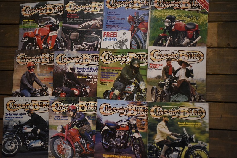 B0876 「Classic Bike」 クラシックバイク　12冊セット　ヴィンテージ　モーターサイクル誌　古本　雑誌 マガジン