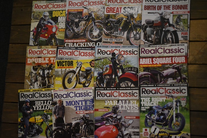B0878 「Real Classic」 リアルクラシック　12冊セット　ヴィンテージ　モーターサイクル誌　古本　雑誌 マガジン