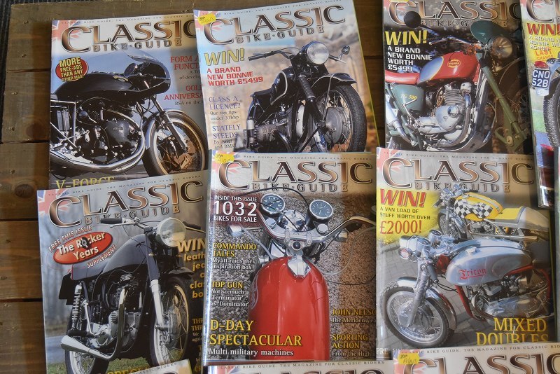 B0880 「CLASSIC BIKE GUIDE」 クラシックバイクガイド 12冊セット　ヴィンテージ　モーターサイクル誌　古本　雑誌 マガジン_画像2