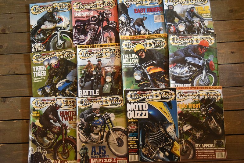 B0883 「Classic Bike」 クラシックバイク　12冊セット　ヴィンテージ　モーターサイクル誌　古本　雑誌 マガジン_画像1