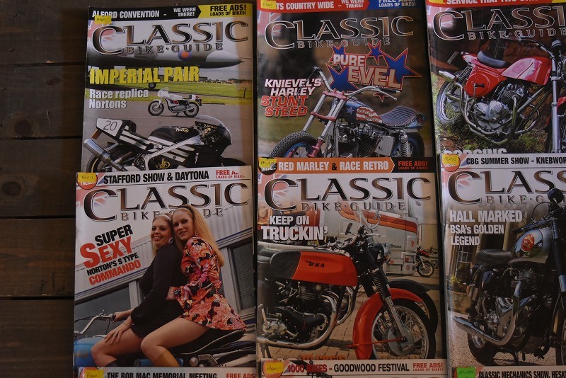 B0899 「CLASSIC BIKE GUIDE」 クラシックバイクガイド 12冊セット　ヴィンテージ　モーターサイクル誌　古本　雑誌 マガジン_画像2