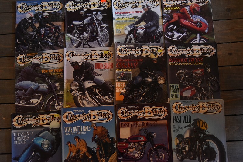 B0901 「Classic Bike」 クラシックバイク　12冊セット　ヴィンテージ　モーターサイクル誌　古本　雑誌 マガジン