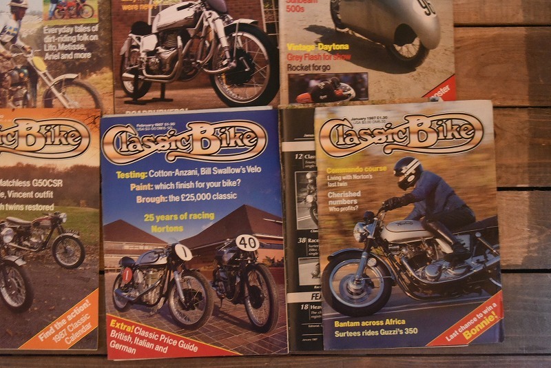B0906 「Classic Bike」 クラシックバイク　破れあり　12冊セット　ヴィンテージ　モーターサイクル誌　古本　雑誌 マガジン_画像5