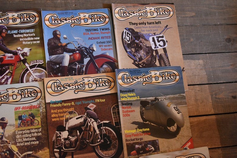 B0906 「Classic Bike」 クラシックバイク　破れあり　12冊セット　ヴィンテージ　モーターサイクル誌　古本　雑誌 マガジン_画像3