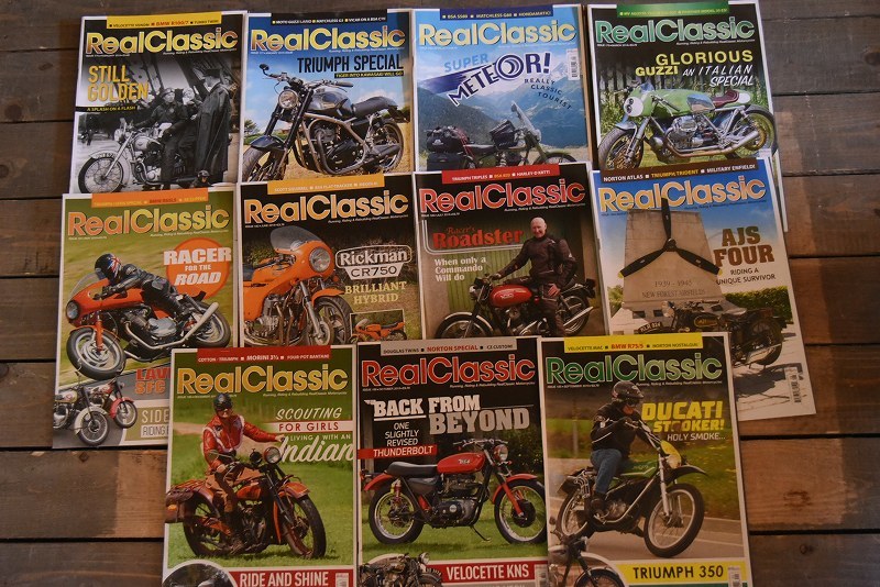 B0908 「Real Classic」 リアルクラシック　11冊セット　ヴィンテージ　モーターサイクル誌　古本　雑誌 マガジン
