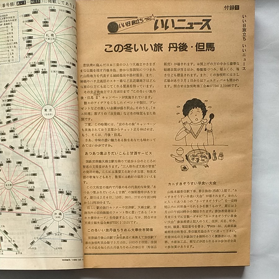 日本国有鉄道　時刻表 1983年2月　春の臨時列車オール掲載　スキー・スケート列車収録