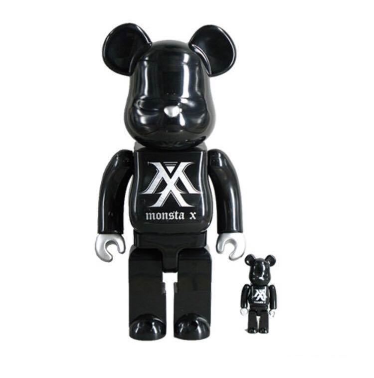 即決! 公式! MONSTA X ☆ ファンクラブ限定 BE@RBRICK (ベアブリック) 100% & 400%セット 未開封新品_画像1