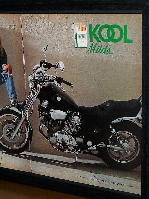 1987年 USA 洋書雑誌広告 額装品 KOOL Milds クール マイルド / 検索用 Yamaha Virago ヤマハ ビラーゴ (A3size・A3サイズ) _画像3