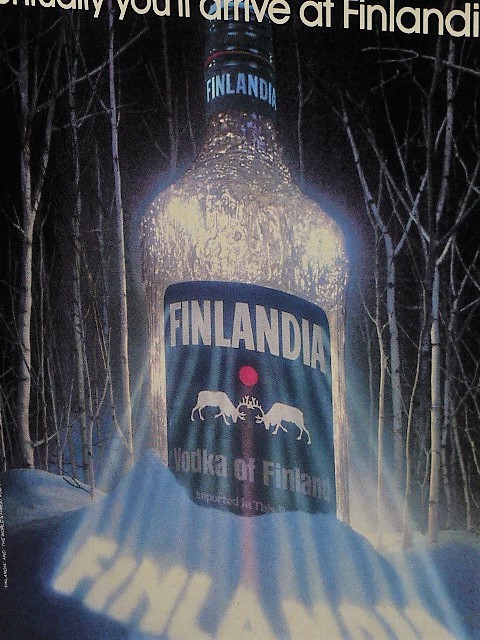 1987年 USA '80s 洋書雑誌広告 額装品 Finlandia Vodka フィンランディア ウォッカ ( A4size・A4サイズ )_画像2