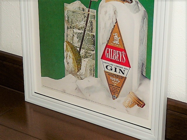 1968年 USA '60s 洋書雑誌広告 額装品 Gilbey's Dry Gin ギルビーズ ドライ ジン (A4size サイズ)_画像3