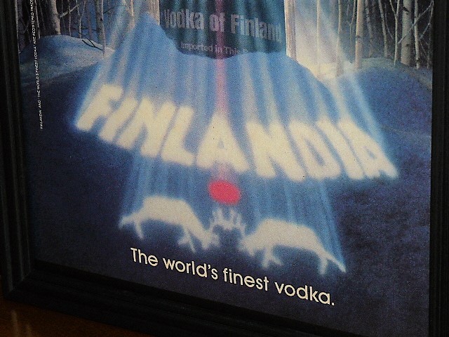 1987年 USA '80s 洋書雑誌広告 額装品 Finlandia Vodka フィンランディア ウォッカ ( A4size・A4サイズ )_画像3