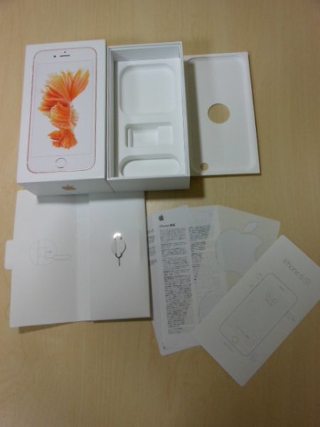 * iPhone6S кейс только * коробка стикер булавка # 64GB rose Gold 