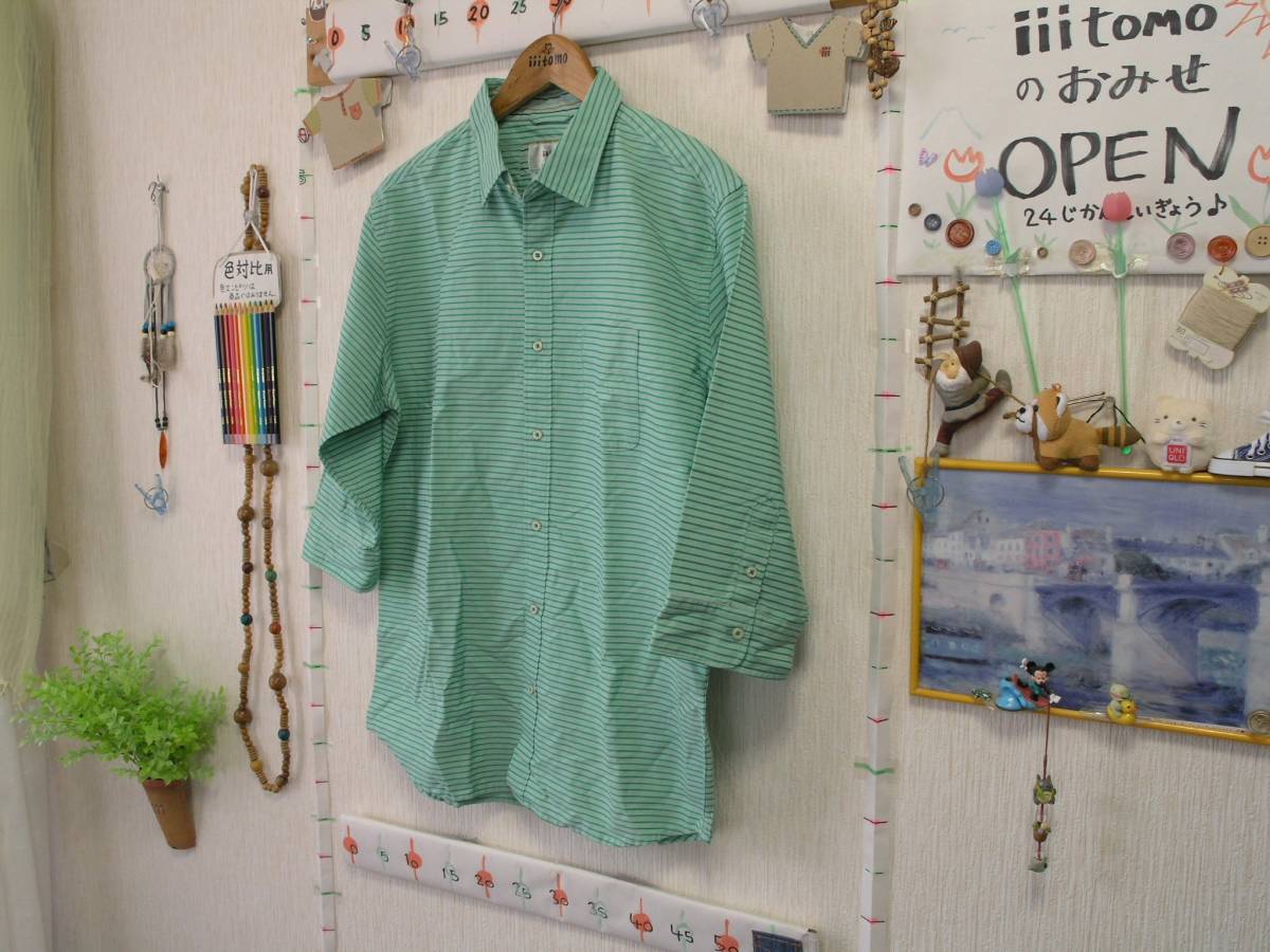 ♪服4425♪ 七分袖 シャツ ikka イッカ サイズXＬ 胸囲104-112 試着程度 ～iiitomo～の画像4