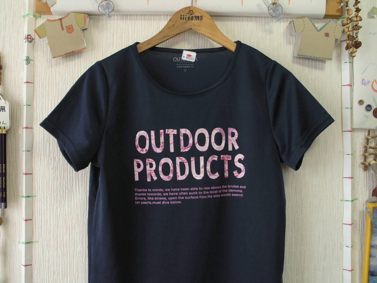 ♪服4500♪ レディース　半袖　Ｔシャツ　速乾タイプ　OUTDOOR PRODUCTS アウトドア サイズＬ　Used ～iiitomo～_ご覧いただきありがとうございます