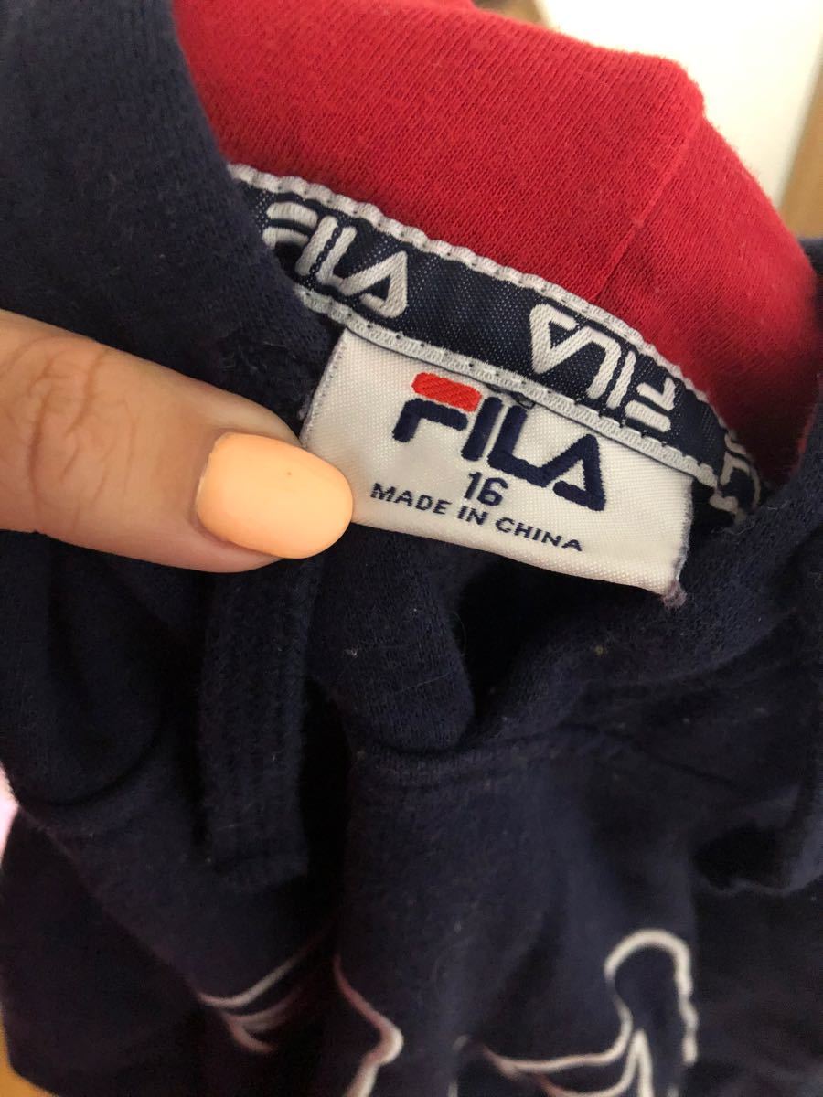 スウェットパーカー プルオーバーパーカー Fila 海外購入