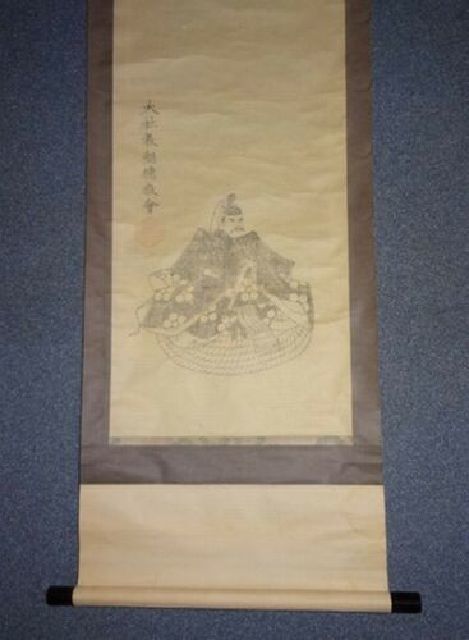  rare antique .. large company large company ... large company . paper pcs hold axis Shinto god company picture Japanese picture old fine art 