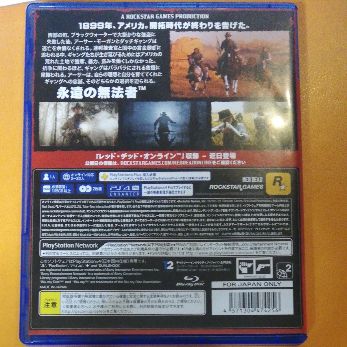PS4 レッド・デッド・リデンプション2 RED DEAD REDEMPTION