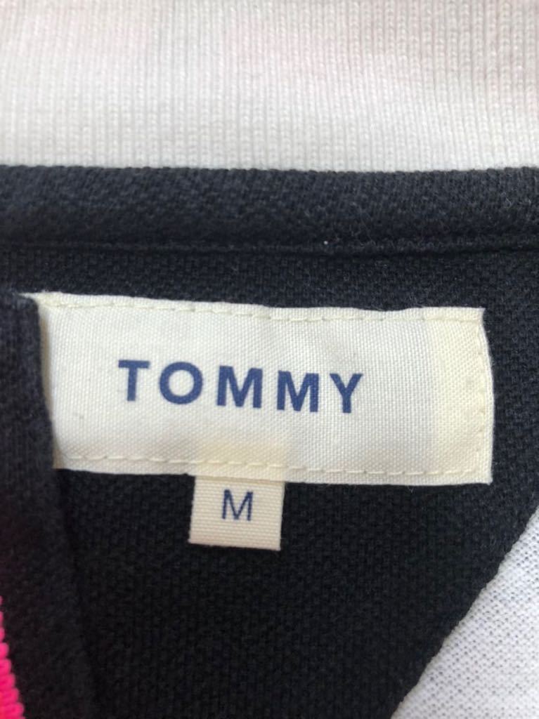 KT-31 0519 TOMMY トミーヒルフィガー メンズ レディース 半袖 ポロシャツ トップス ホワイト系 Mサイズ カジュアル キャラクター ミッキー_画像8