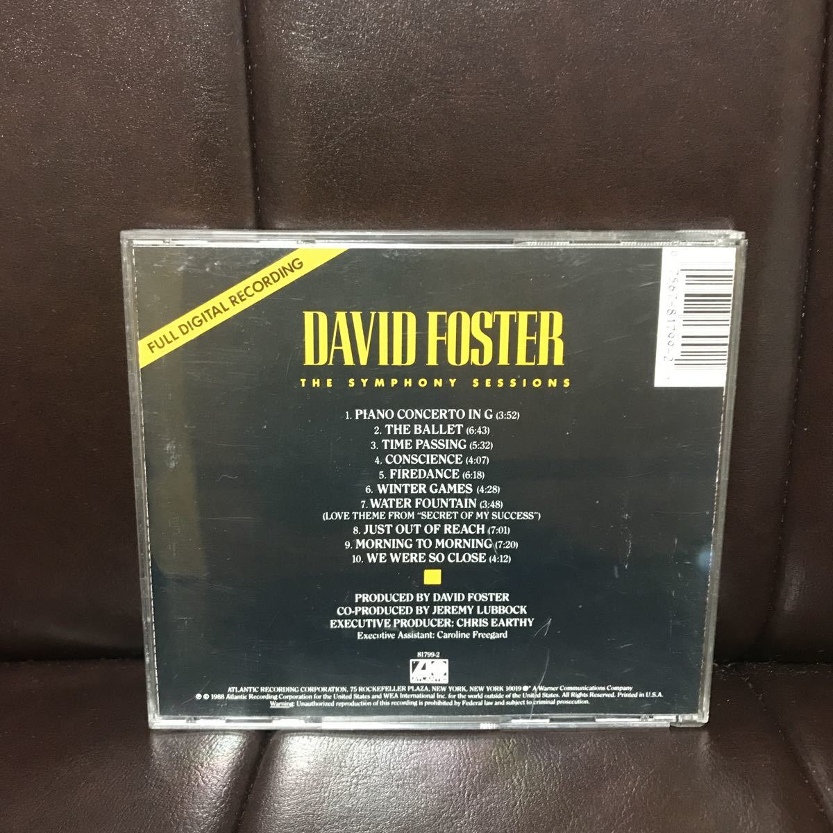 DAVID FOSTER THE SYMPHONY SESSIONS CD_画像2